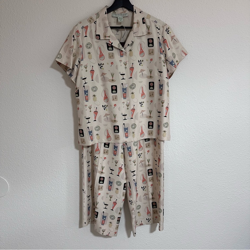 Tori Richard Silk Fun Print Shirt Pant Set 14